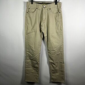 Lee Pants Men 30x30 Tan Beige Extreme Motion MVP‎ Straight Fit Tapered Leg Jeans